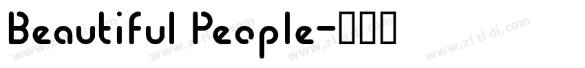 Beautiful People字体转换